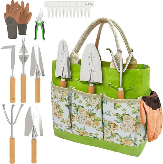 20-Piece Gardening Tools with Fashion and Durable Storage Bag