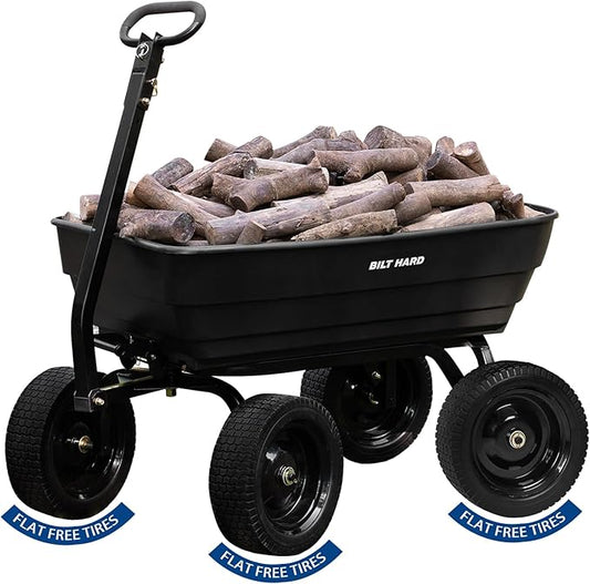 BILT HARD Poly Garden Dump Cart 1200 lbs