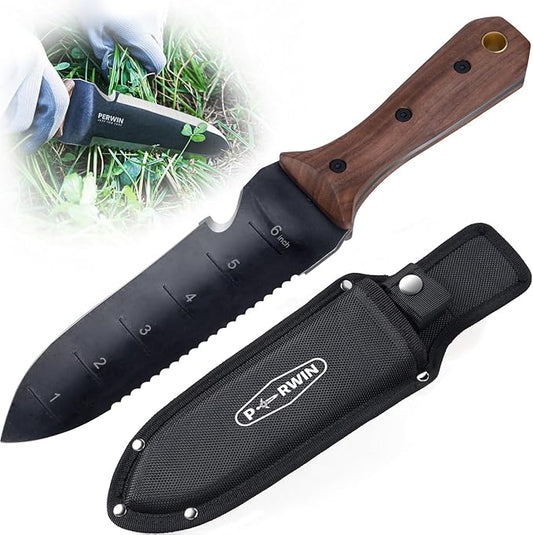 Hori Hori Garden Knife, Garden Tools with Sheath for Weeding,Planting,Digging