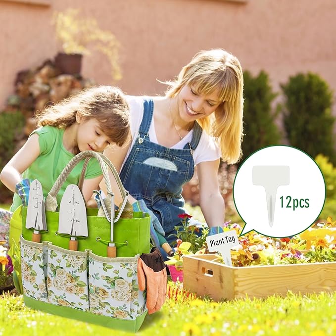 20-Piece Gardening Tools with Fashion and Durable Storage Bag